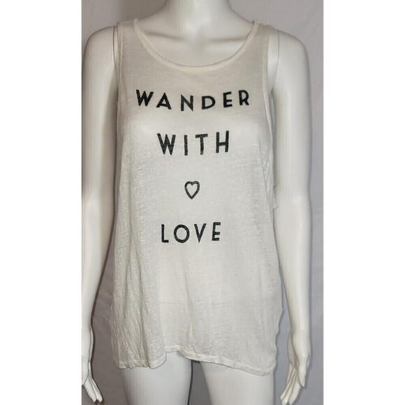Forever21 Burnout Wander With Love Muscle Tank Top Size M - Picture 1 of 11